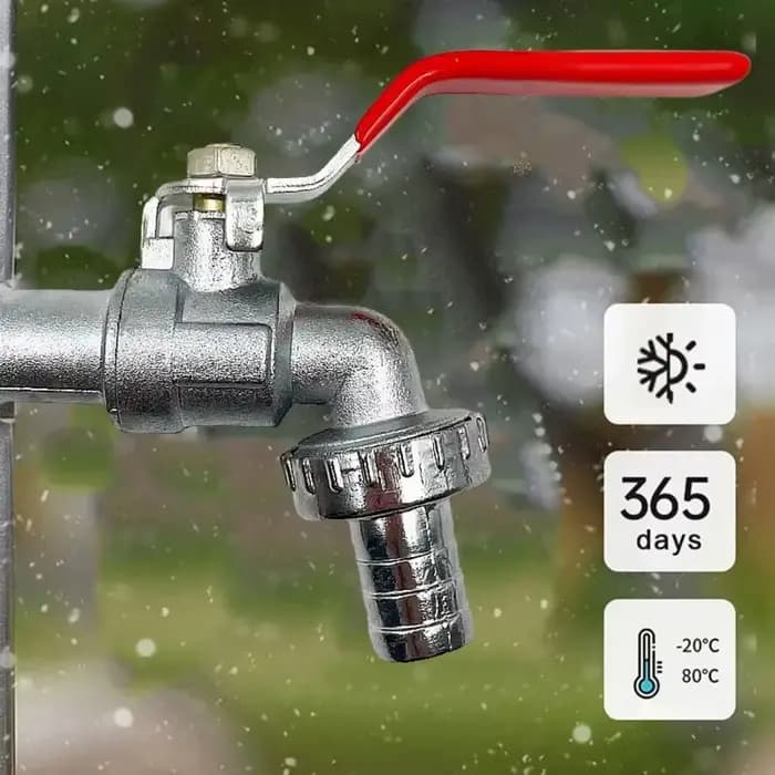 Robinet de jardin extérieur 1/2-3/4 pouces en alliage de zinc, à commande unique, antigel, pour mach