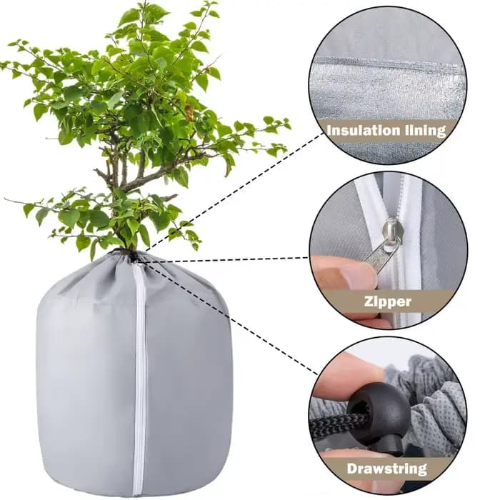 Housse isolante pour plantes de jardin