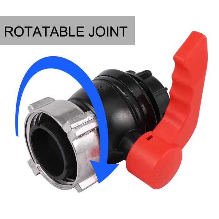 Vanne à bille à filetage grossier 62/75/ 80mm à 60mm, adaptateur de Support de réservoir IBC, adapta