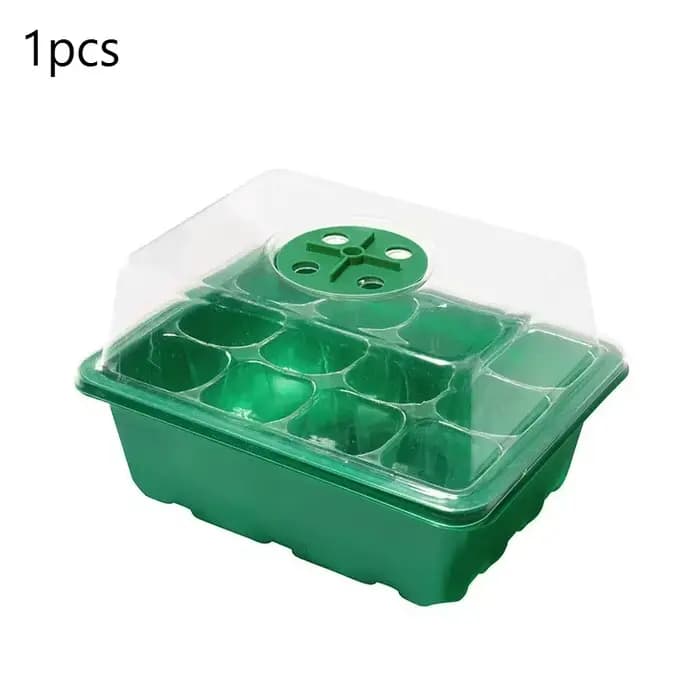Boîte à semis multifonctionnelle pour jardinage, pot à semis en plastique à 12 alvéoles, boîte à sem