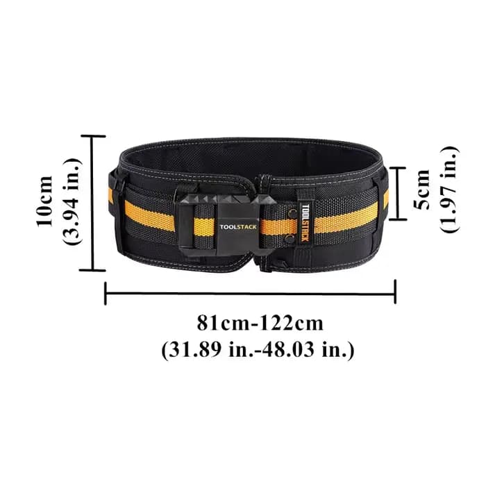 TOOLSTACK – ceinture de travail lourde, verrouillage rapide, Durable, épaisse et élargie, boucle rég
