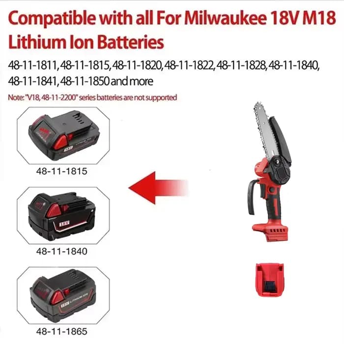 Mini tronçonneuse 4/6 pouces sans fil pour le travail du bois
