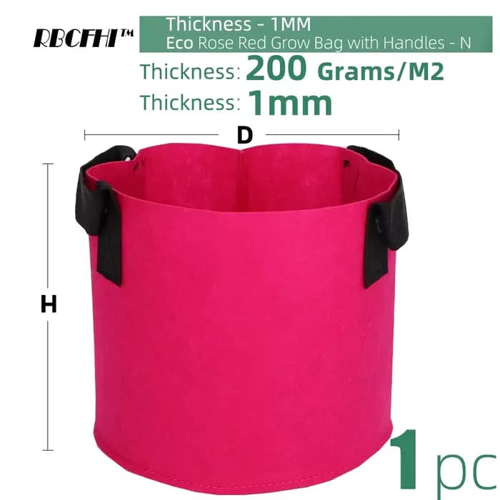 RBCFHI 1-20 gallons coloré plante poussent sacs fleur légumes aération plantation Pot conteneur jard
