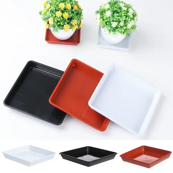 Plateaux d'égouttement en plastique rapide, plantes carrées durables, pot de fleur de base, fournitu