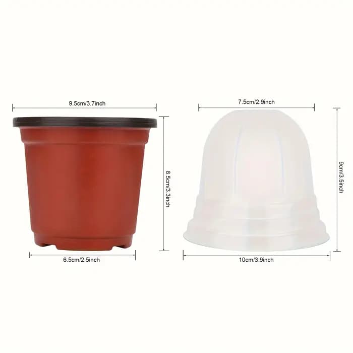 Pots de pépinière pour plantes avec dôme d'humidité