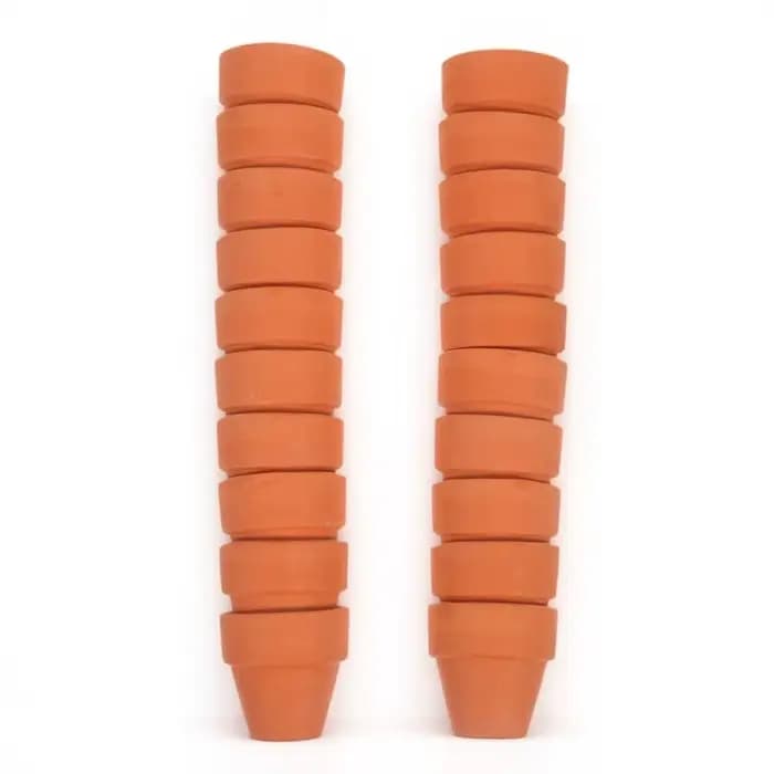 20 pots de fleurs en céramique de petite taille