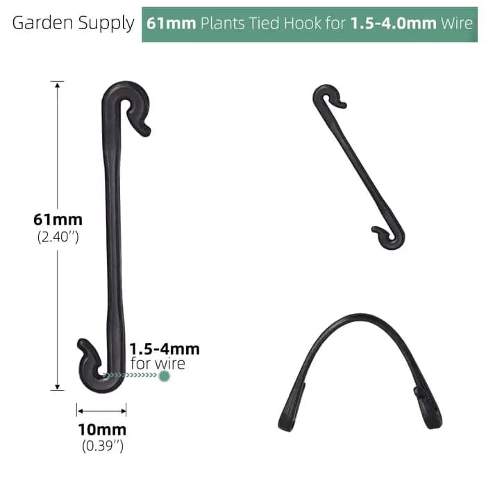Cages et supports multi-usages pour plantes de jardin, vignes, 200 à 800 pièces, Clips de jardin, bo