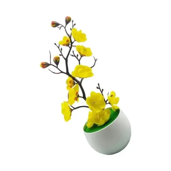 E8BD – arbre artificiel en pot, fleur réaliste, fausse plante, faible entretien, pour maison moderne, décoration jardin