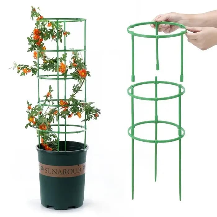 Support pour plantes, Pile de jardin, demi-cercle, Support de fleurs, Cage pour culture de plantes,