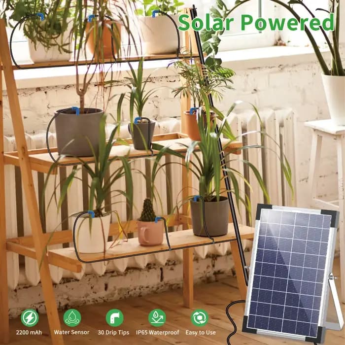 Système d'irrigation goutte-à-goutte solaire pour plantes en pot 9V 5W