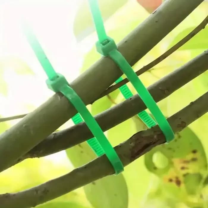 Cerclage de jardinage, attaches à fermeture éclair