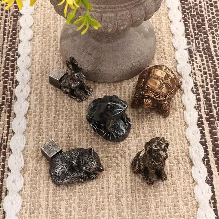 Pot de plante animale en résine pour l'extérieur, 3 pièces, Support de Pot de fleur, Support de bons