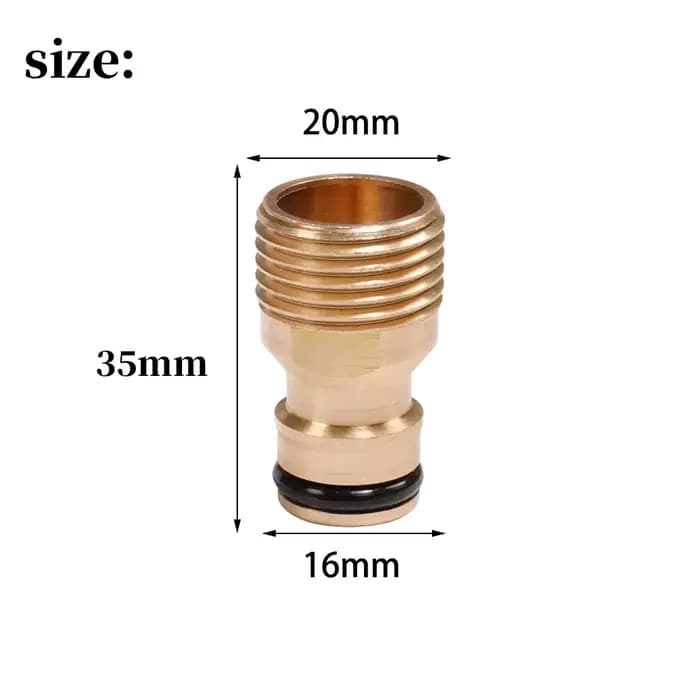 Connecteur en laiton de 1/2 ", tuyau de robinet de jardin, raccords à connexion rapide, adaptateur d