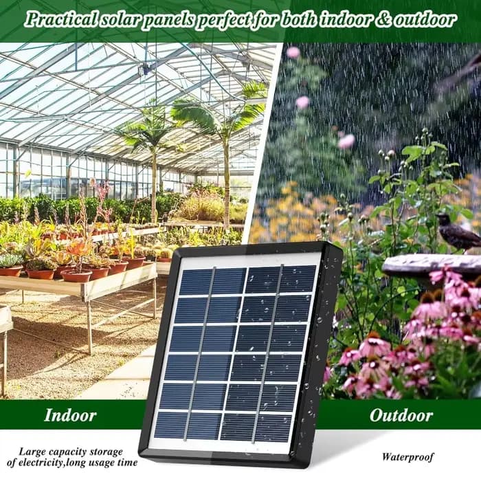 Kit d'irrigation goutte à goutte pour plantes en pot, système solaire pour jardin, système d'arrosag