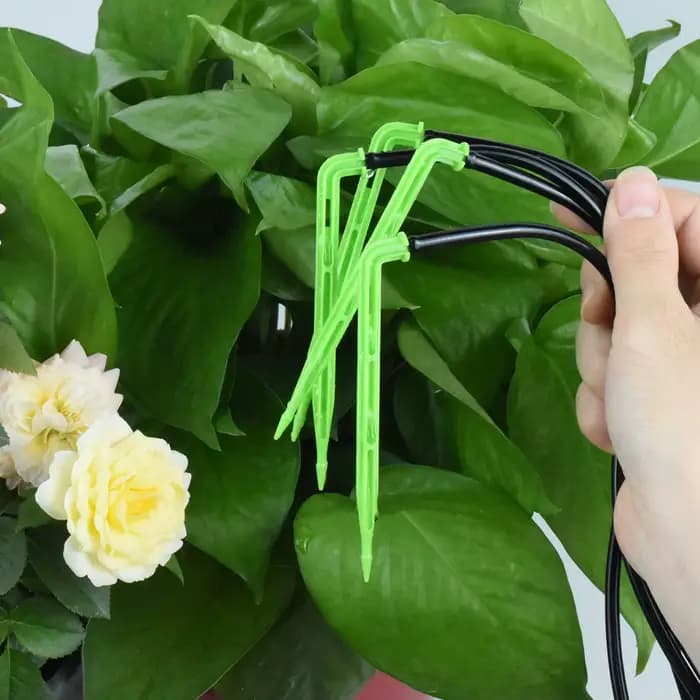 Système d'arrosage goutte à goutte pour serre, 4 voies, flèche d'irrigation 3/5mm, émetteur 2 voies