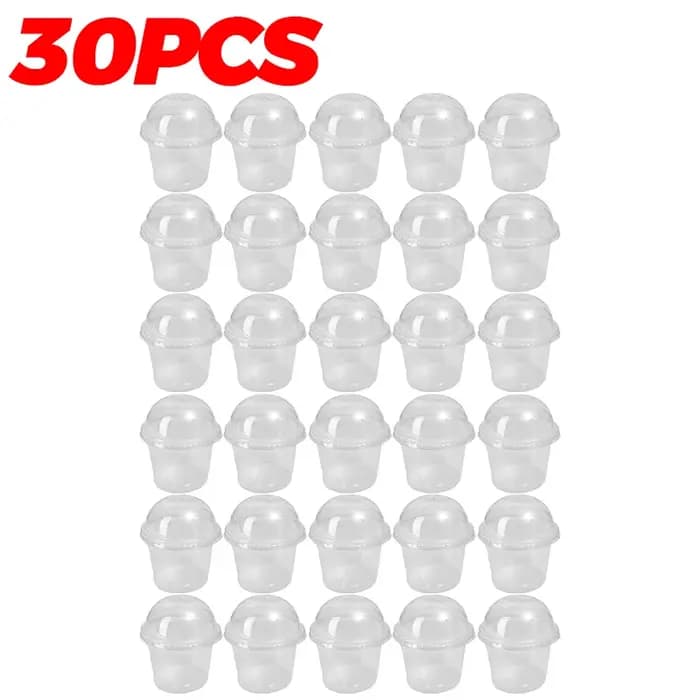 Pots de pépinière transparents avec couvercles