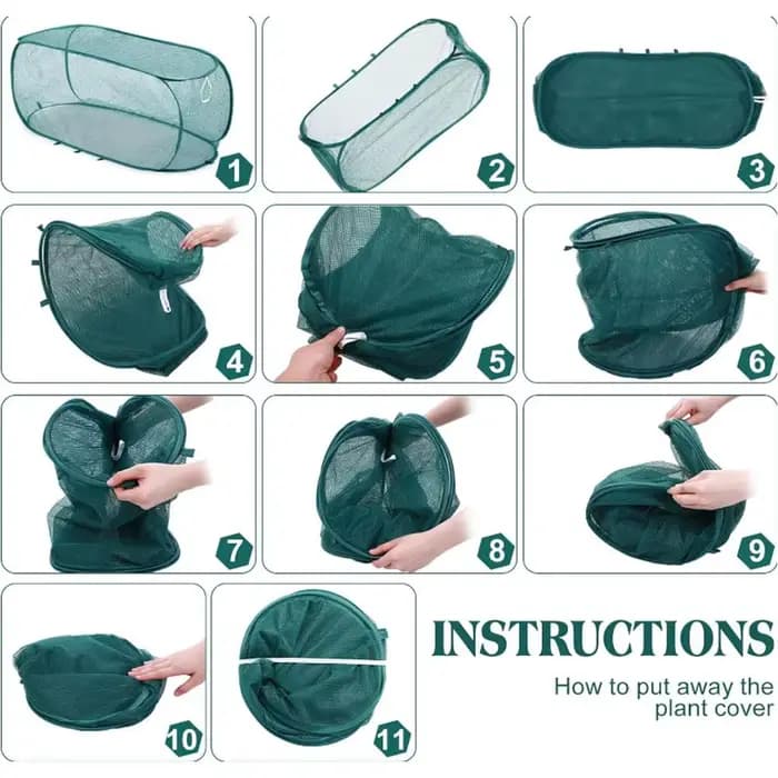 Couverture de protection pour plantes en maille pop-up
