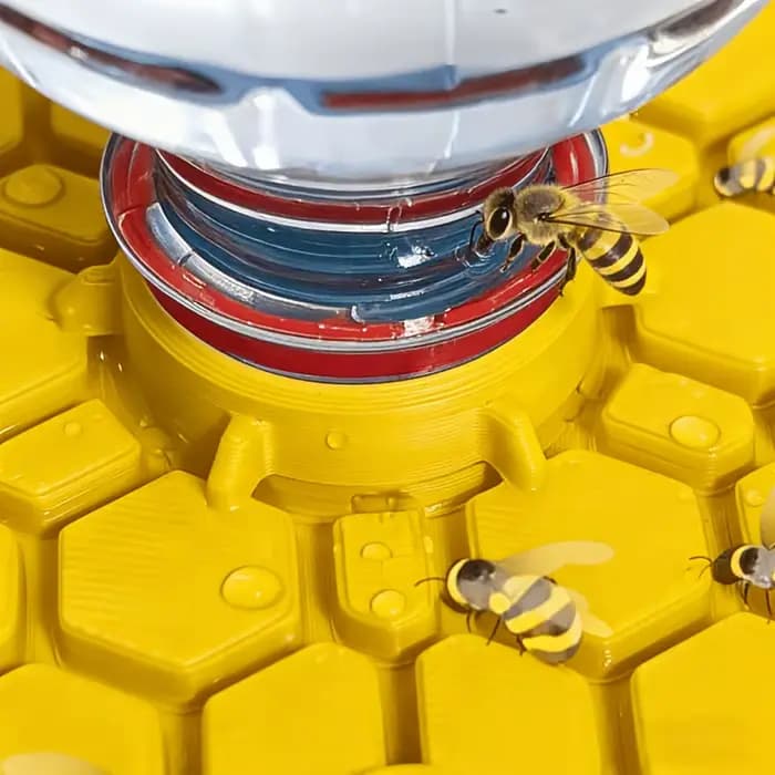 Abreuvoir pour abeilles avec perchoir, station d'hydratation sécurisée pour abeilles, pour jardin, p