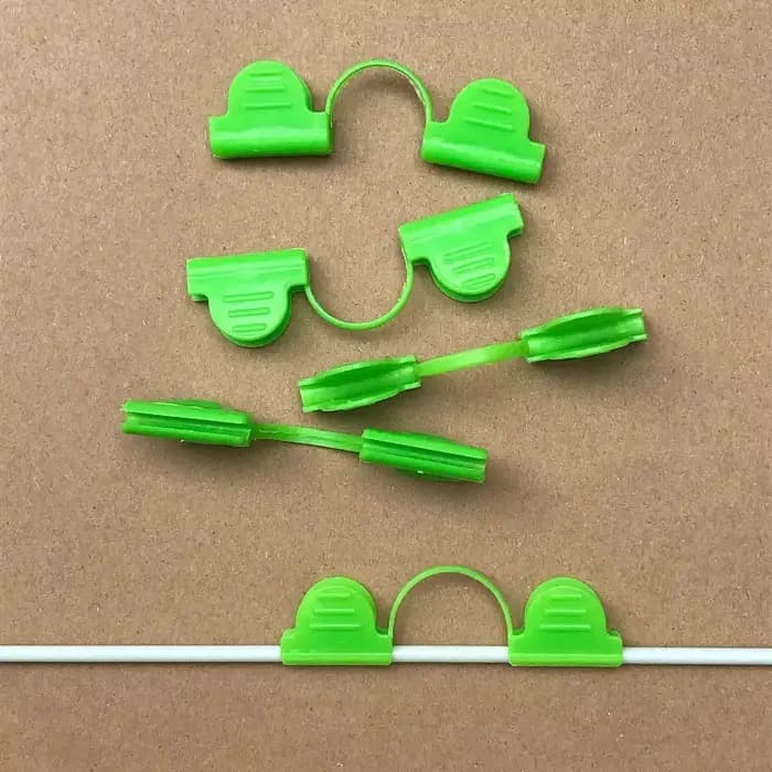 Pinces de fixation de Film pour serre, 5/10 pièces, 4/5/6/7MM, Clips de tige d'ombrage pour plantes