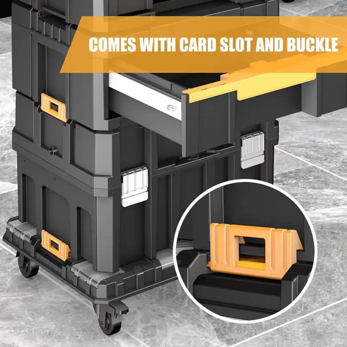 Ensemble de boîtes à outils modulaires empilables - Boîte