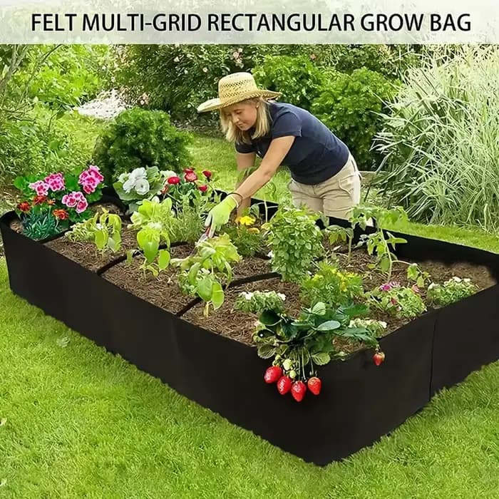 Ensemble de lit de jardin surélevé Extra Large à 8 grilles