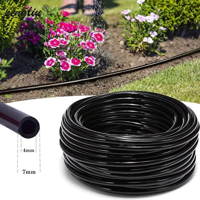 Tuyau d'arrosage goutte-à-goutte en PVC 4/7mm, système d'irrigation pour serres