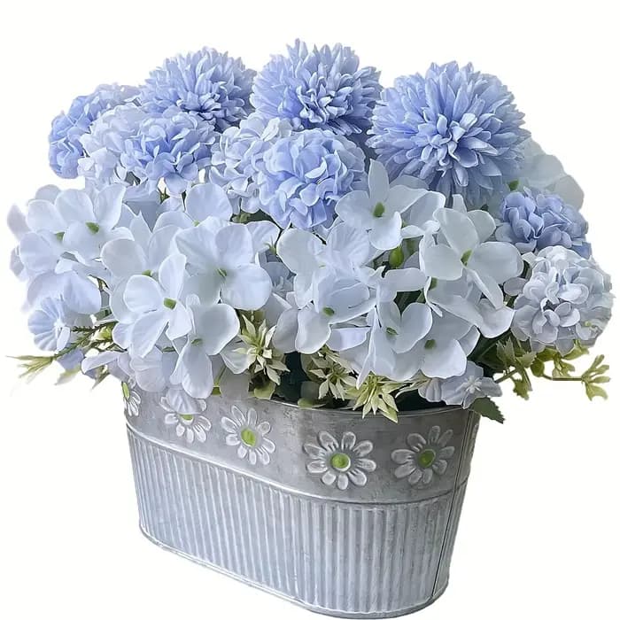 Hortensia table à manger salon maison vase décoration de mariage
