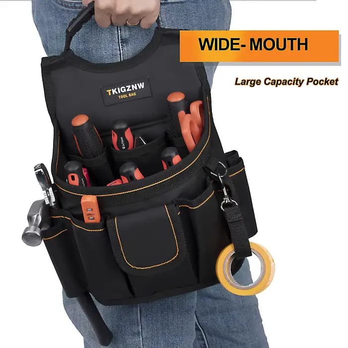 TkigznwTool Ceinture Sac 18 poches Pochette à outils
