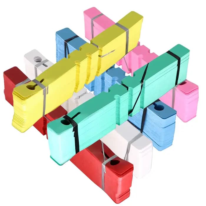 Étiquettes de plantes à boucle réglable en plastique, 6 couleurs, étiquettes de jardinage, étiquette