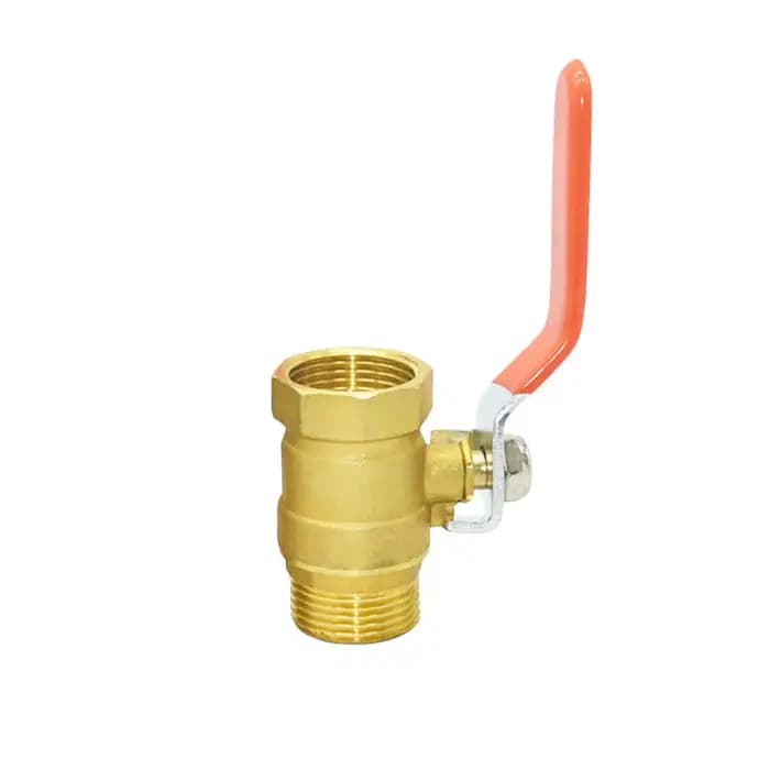 Robinet de connecteur à filetage mâle femelle en laiton 1/2 3/4 1 pouce, raccords de réparation en c
