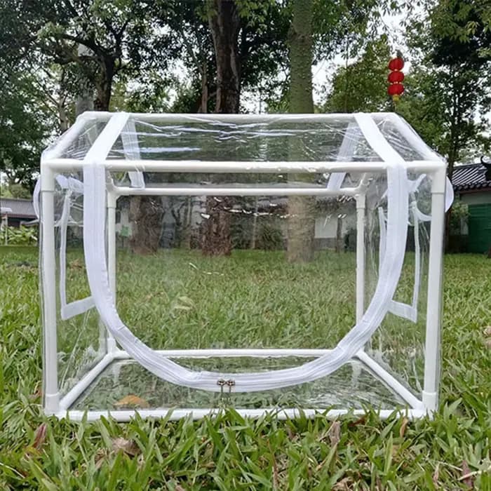 Abri de pluie de serre portable adapté à une utilisation intérieure et extérieure dans les cours - c