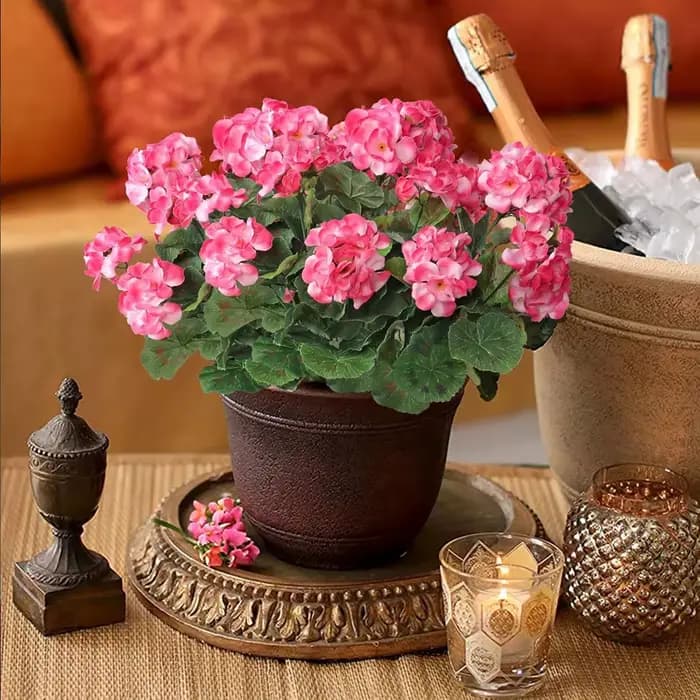 Fleurs artificielles bégonia fleur mariage nuptiale bouquets maison chambre table jardin extérieur bonsaï décorations bricolage festival couronnes