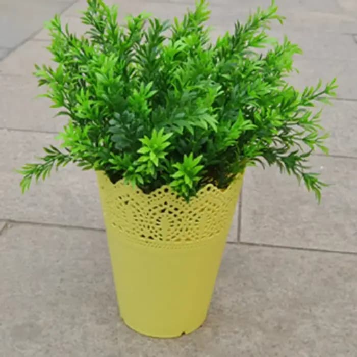 Pots de fleurs en résine plastique 7x11x14cm, succulentes en pot, petite couronne, Vase en dentelle