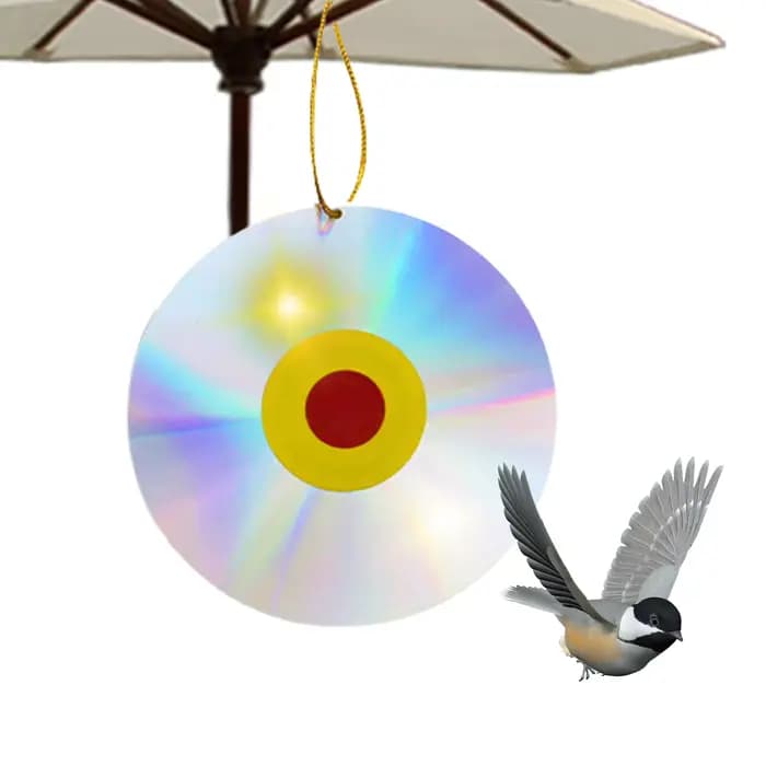 Ensemble de disques anti-oiseaux, réflecteurs d'oiseaux, épouvantail, yeux d'horreur réfléchissants