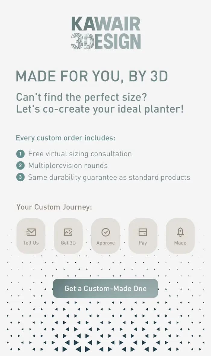Pot à plantes moderne et minimaliste imprimé en 3D - Pot à fleurs biodégradable pour la décoration de la maison