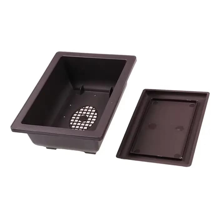 Pot de fleur Imitation plastique, 1 pièce, Pots carrés de balcon, bol de bonsaï de fleur, bassin de