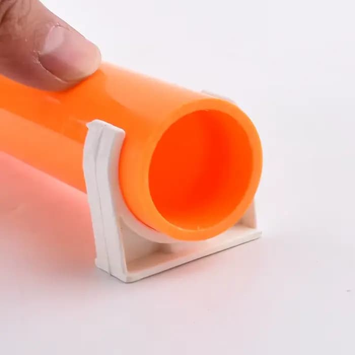 Collier de serrage de tuyau en PVC blanc, alimentation en eau, d'argile de jardin, clip de tube d'ea
