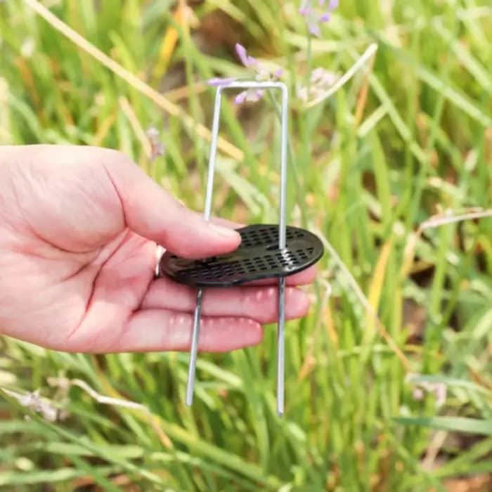 Joints d'agrafes de paysage, tampon en plastique, rondelle, piquets de jardin, ancrage, aménagement