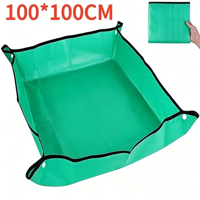 Tapis de repotage pliable et imperméable pour plantes