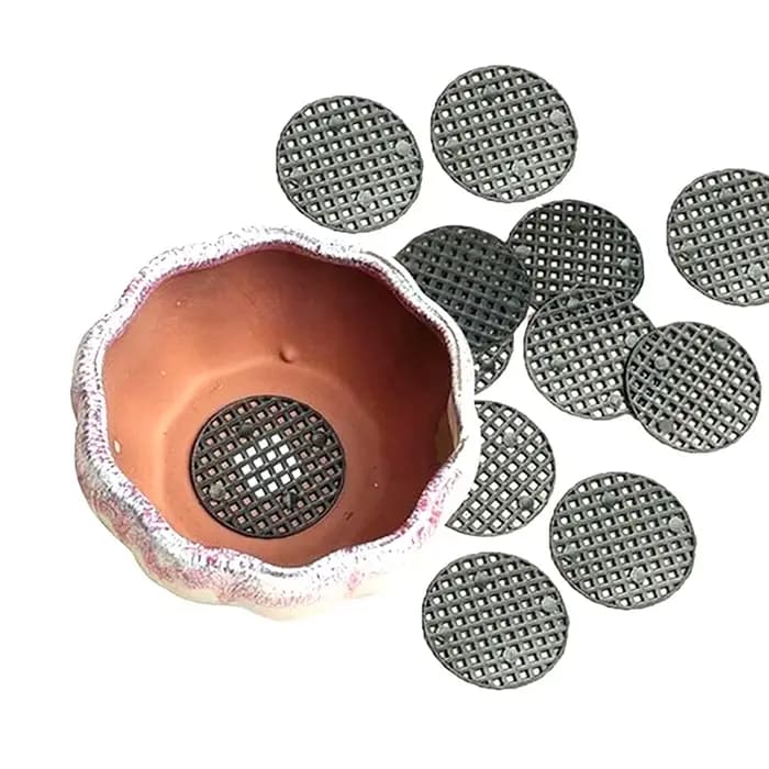 Polymères de grille astronomique, pot de fleurs multifonction, tampon en maille, trou de bassin de b