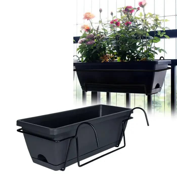 User inière rectangulaire pour garde-corps de balcon