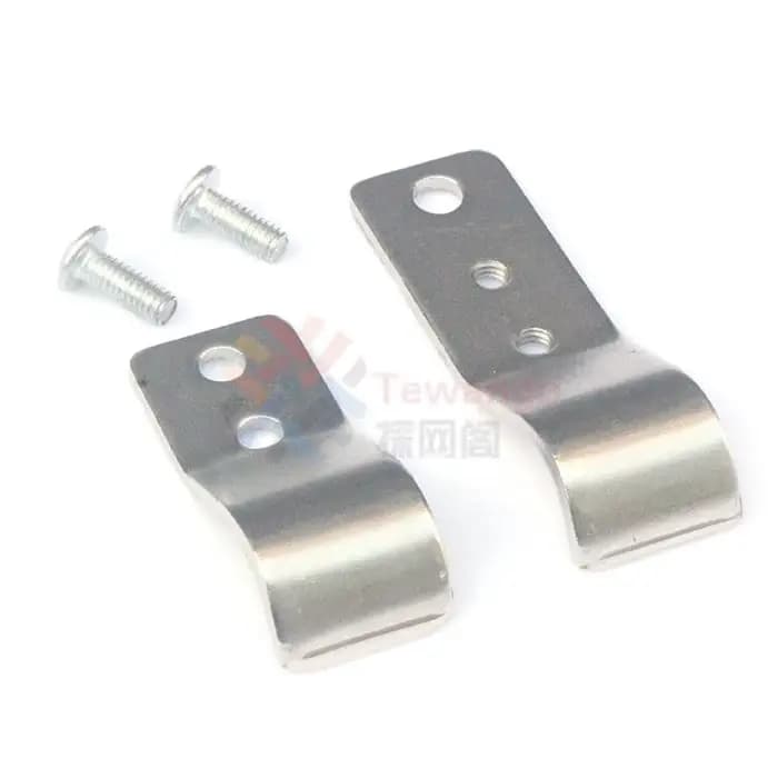 Poulie en acier inoxydable avec clips pour pergolas extérieures, clips de tuyau d'ombre solaire Wave