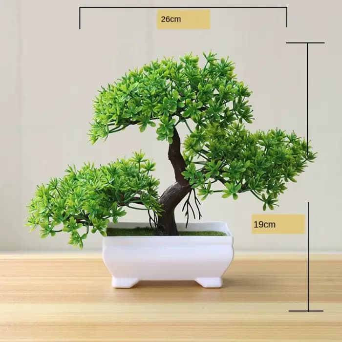 Nouvelles plantes artificielles vertes bonsaï petit arbre herbe fleur en pot bonsaï Halloween mariage fête de noël décor de bureau à domicile
