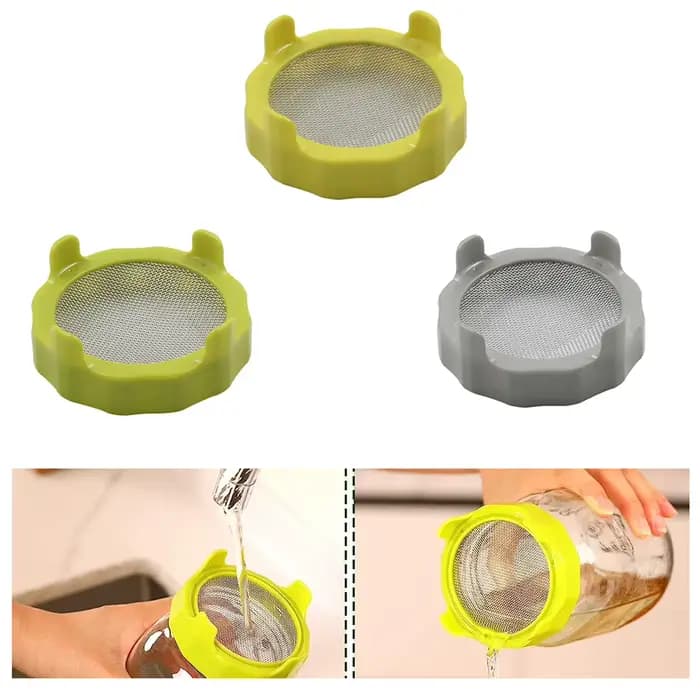 Couvercle de germes en plastique pour pots à large bouche