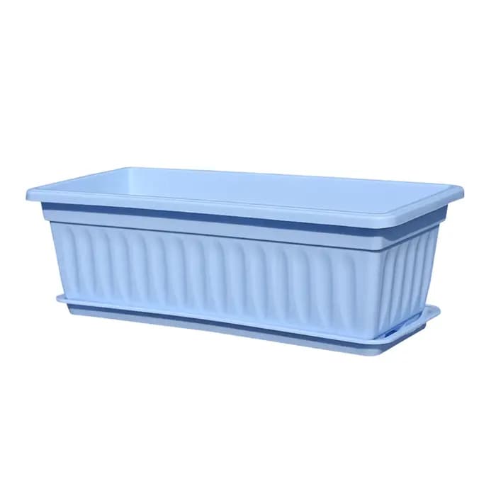 Jardinières en plastique rectangulaires pour balcon