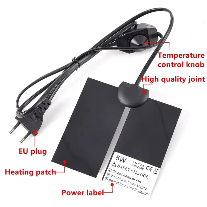 Tapis chauffant pour semis, 5 ~ 45W, 220V ~ 240V, pour la Germination des graines de plantes, coussi