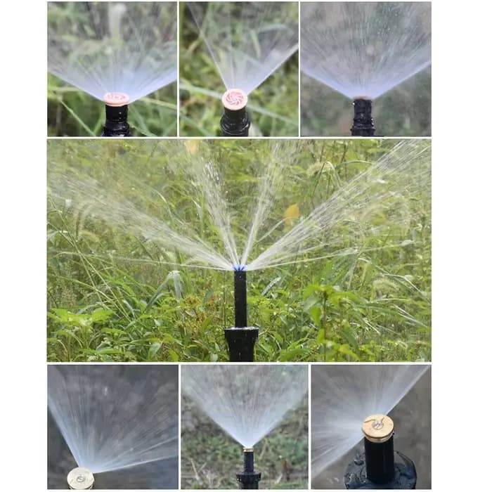 Arroseur Popup pour pelouse et jardin, Rotation à 90/180/360 degrés, buses de dispersion de remplace