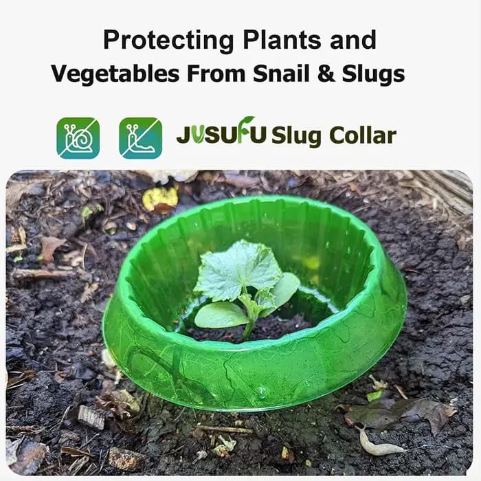 Anneaux de Protection des limaces pour plantes, jardinière verte, Pot de fleur, escargot, légumes, c