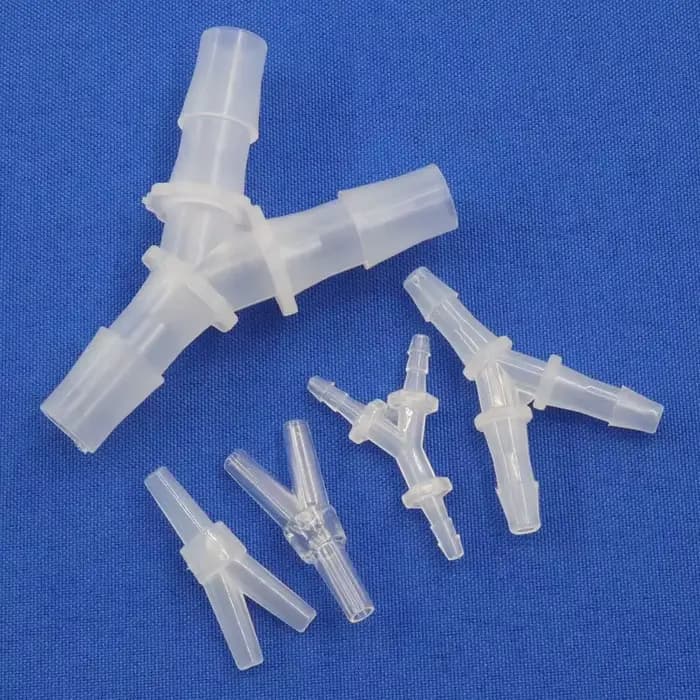 Connecteurs en T de type Y en plastique PP, 200-2.4mm, 6.4-5 pièces, Sppliters de tuyau, poisson d'a