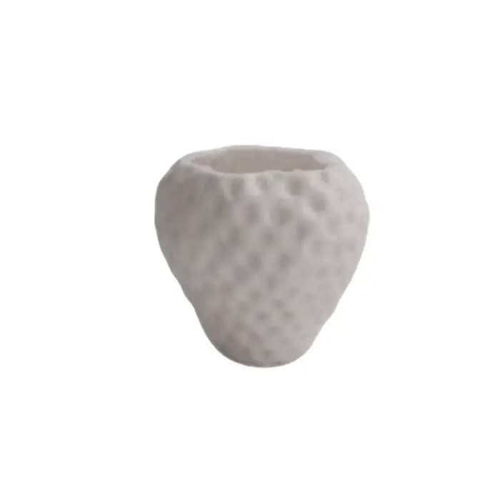 Pot de fleurs amusant imprimé en 3D en forme de fraise, mini pot de plantes décoratif, boîte de rang